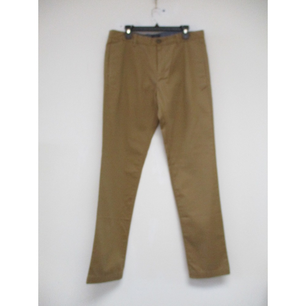 Gap Khakis Pants Mens 34x34 Brown Slim Fit Wrinkle Resistant Chino Utility